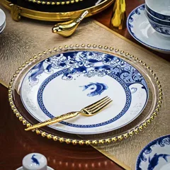 56头鱼跃万里餐具（白瓷） · 3