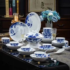 56头青花莲年有余餐具 · 6