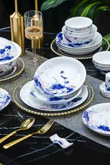 56头·青花荷塘翠鸟餐具 · 4