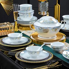58头喜上眉梢餐具（白瓷） · 6
