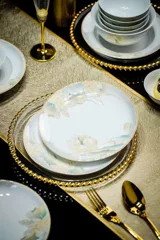 58头荷塘月色餐具（白瓷） · 7