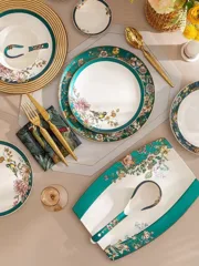 62头金边莺啼花开骨瓷餐具 · 8