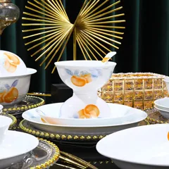 58头柿柿如意餐具（白瓷） · 5