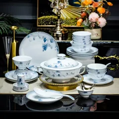 58头江山如画餐具（白瓷） · 6