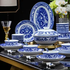 56头青花瓷韵餐具（白瓷） · 1