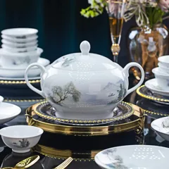 56头白瓷江湾人家餐具 · 2