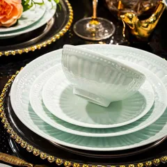 58头青釉罗马风情餐具（白瓷） · 3