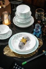 60头花开时节餐具（玉泥白瓷） · 5