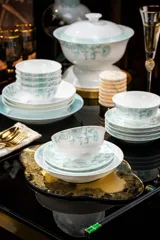 60头花开时节餐具（玉泥白瓷） · 8