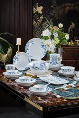 56头春风得意青花餐具 · 1