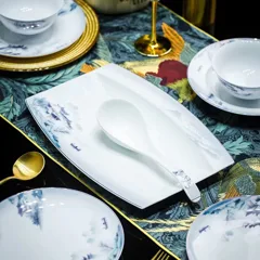 58头白瓷梦里水乡餐具 · 5