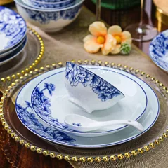 56头青花瓷人间富贵餐具 · 3
